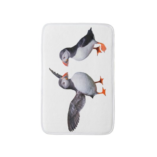 Puffin Pals Bath Mat (kies uw kleur) (Voorkant Verticaal)