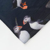 Puffin Pals Fleece Blanket (Donkerblauwe mix) (Hoek)