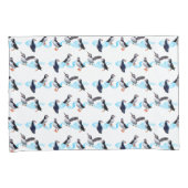 Puffin Party Pillowcase (kleur kiezen) Kussensloop (Voorkant-Rechts)