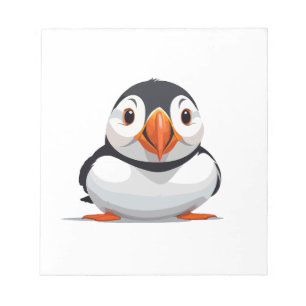 Puffin Peeking Schattigee Schattige Funny Animal C Notitieblok