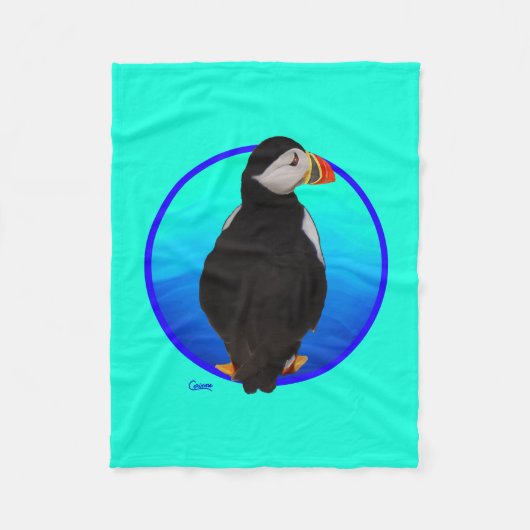 Puffin - Petite couverture en polaire (Devant)