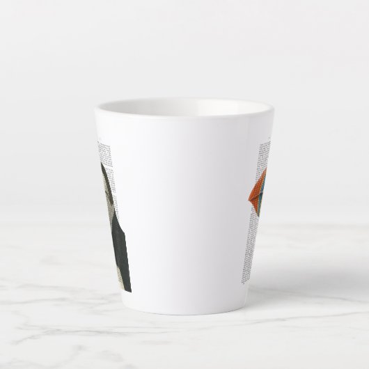 Puffin Portrait Latte Mok (Voorkant)