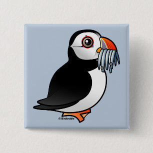 Puffin Prowess Vierkante Button 5,1 Cm