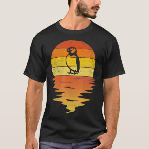 Puffin retro zonsondergang 70s  Puffin T-shirt