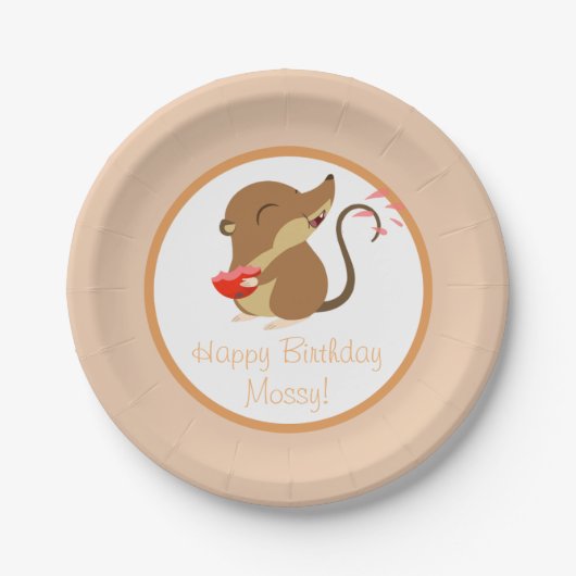 Puffin Rock Party Bord - Mossy (Voorkant)