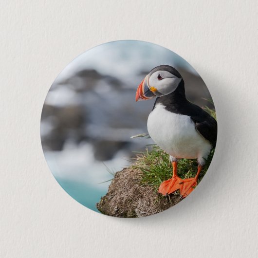 Puffin Ronde Button 5,7 Cm (Voorkant)