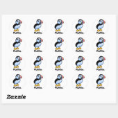 Puffin. Ronde Sticker (Vel)