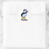 Puffin. Ronde Sticker (Tas)