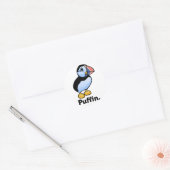 Puffin. Ronde Sticker (Envelop)