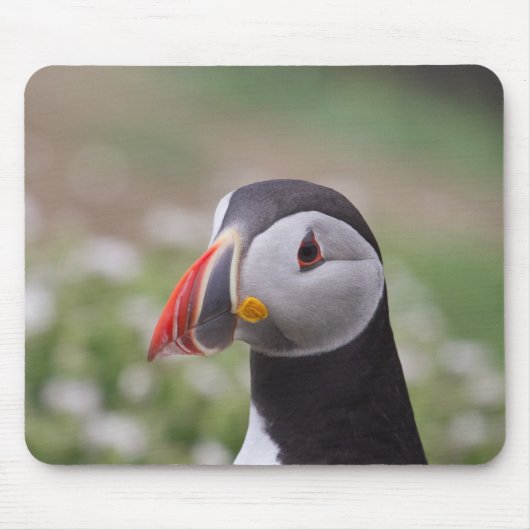 Puffin Side Uitzicht Muismat (Voorkant)