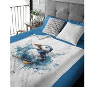 Puffin Splash, aangepast Fleece Deken