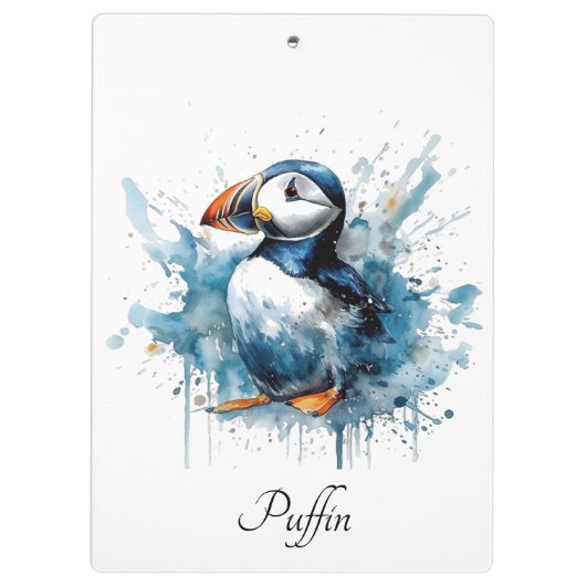 Puffin Splash, aangepast Klembord (Achterkant)