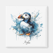 Puffin Splash, aangepast Magneet (Voorkant)