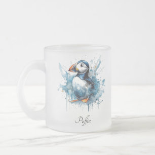 Puffin Splash, aangepast Matglas Koffiemok