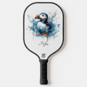 Puffin Splash, aangepast Pickleball Paddle (Voorkant)