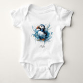 Puffin Splash, aangepast Romper (Voorkant)