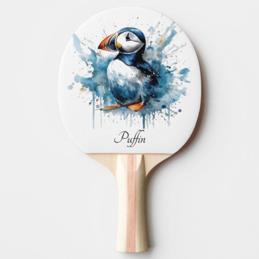 Puffin Splash, aangepast Tafeltennisbatje (Voorkant)
