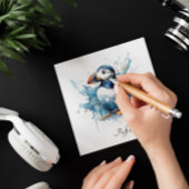 Puffin Splash, op maat gemaakt Feestdagenkaart