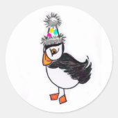 Puffin-sticker Ronde Sticker (Voorkant)