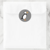Puffin-Sticker Ronde Sticker (Tas)