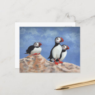Puffin Trio Briefkaart