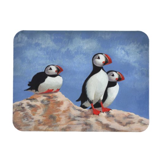 Puffin Trio Magneet (Horizontaal)
