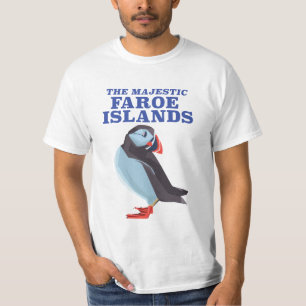 Puffin-vogel op de Faeröer T-shirt