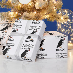 Puffin vogel zeevogel grappige verjaardag cadeaupapier