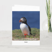 Puffin Wenskaarten Kaart (Achterkant)