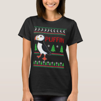 Puffin Xmas Lelijke trui Puffins Lover Grappig Leu T-shirt