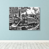 Puffing Billy Old Fashioned Steam Train Canvas Afdruk (Insitu (Houten vloer))