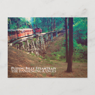 Puffing Billy-stoomtrein, Dandenong Ranges Briefkaart