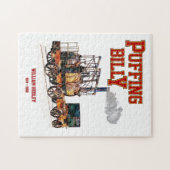 Puffing Billy Stoomtrein Engels Locomotief Legpuzzel (Horizontaal)