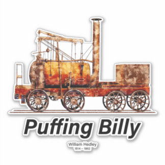 Puffing Billy Stoomtrein Engels Locomotief Sticker