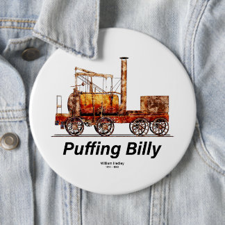 Puffing Billy Stoomtrein Engelse Locomotief Ronde Button 6,0 Cm