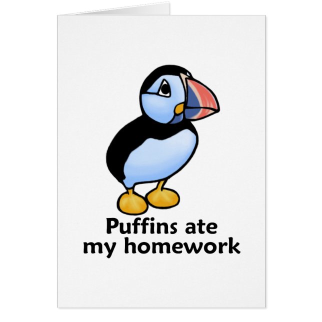 Puffins Ate my Homework (Voorkant)