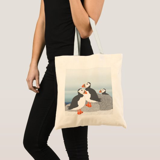 Puffins Canvas tas (Voorkant (product))
