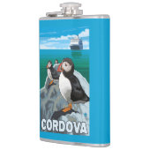 Puffins & Cruise Ship - Cordova, Alaska Heupfles (Links)