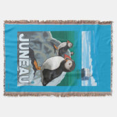 Puffins & Cruise Ship - Juneau, Alaska Deken (Voorkant)