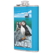 Puffins & Cruise Ship - Juneau, Alaska Heupfles (Links)