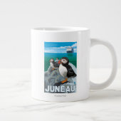 Puffins & Cruise Ship - Juneau, Alaska Jumbo Mok (Rechts)