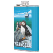 Puffins & Cruise Ship - Wrangell, Alaska Heupfles (Links)