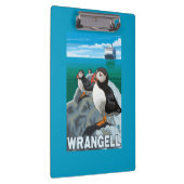 Puffins & Cruise Ship - Wrangell, Alaska Klembord (Rechts)