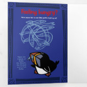 Puffins de la faune Puzzle Carte de voeux Triple (Intérieur en premier)