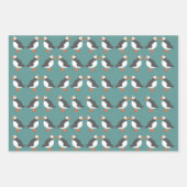 Puffins die papierbladen overvullen inpakpapier vel (Voorkant 3)