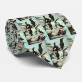 Puffins en watervogels van Louis Fuertes Stropdas (Opgerold)