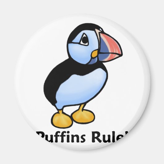 Puffins heersen! magneet (Voorkant)
