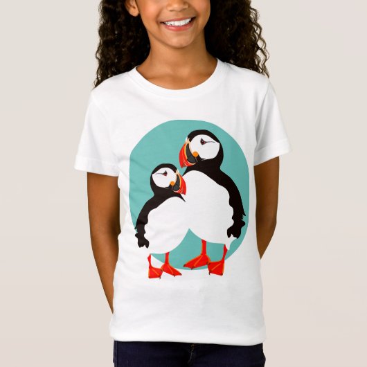 Puffins-Kids T-shirt (Voorkant)