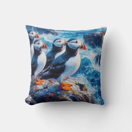 Puffins Kussen (Voorkant)