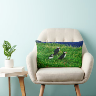 Puffins Lumbar Pillow Kussen